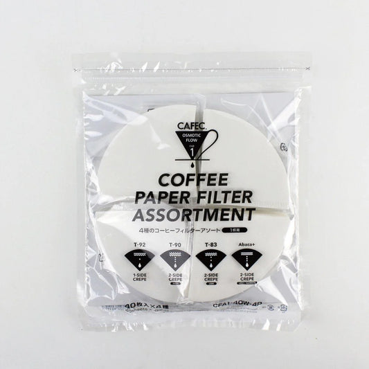 CAFEC 4種の円すいコーヒーフィルターアソート
