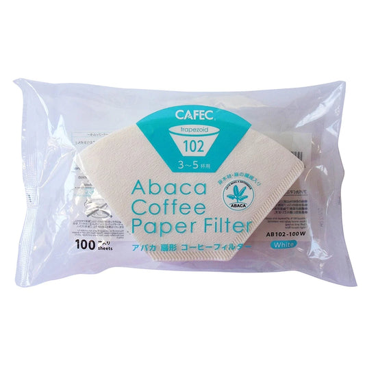 Abaca アバカ 扇形ペーパーフィルター 102サイズ(3〜5杯用・100枚入)