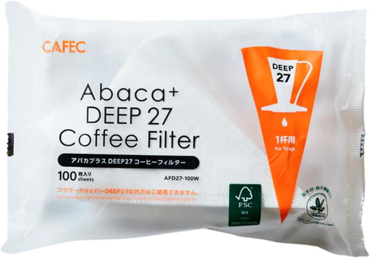 CAFEC フラワードリッパーDEEP27 (AFD27-100W DEEP27専用フィルター100枚)