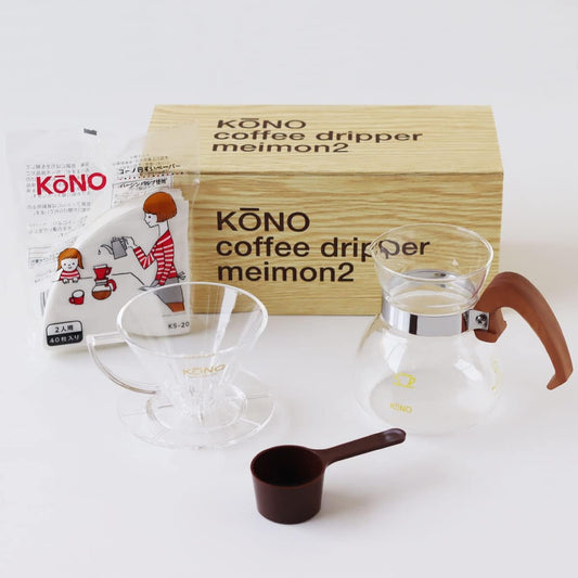 KONO式 コーノ 名門2人用ドリッパーセット(ウッドハンドル)
