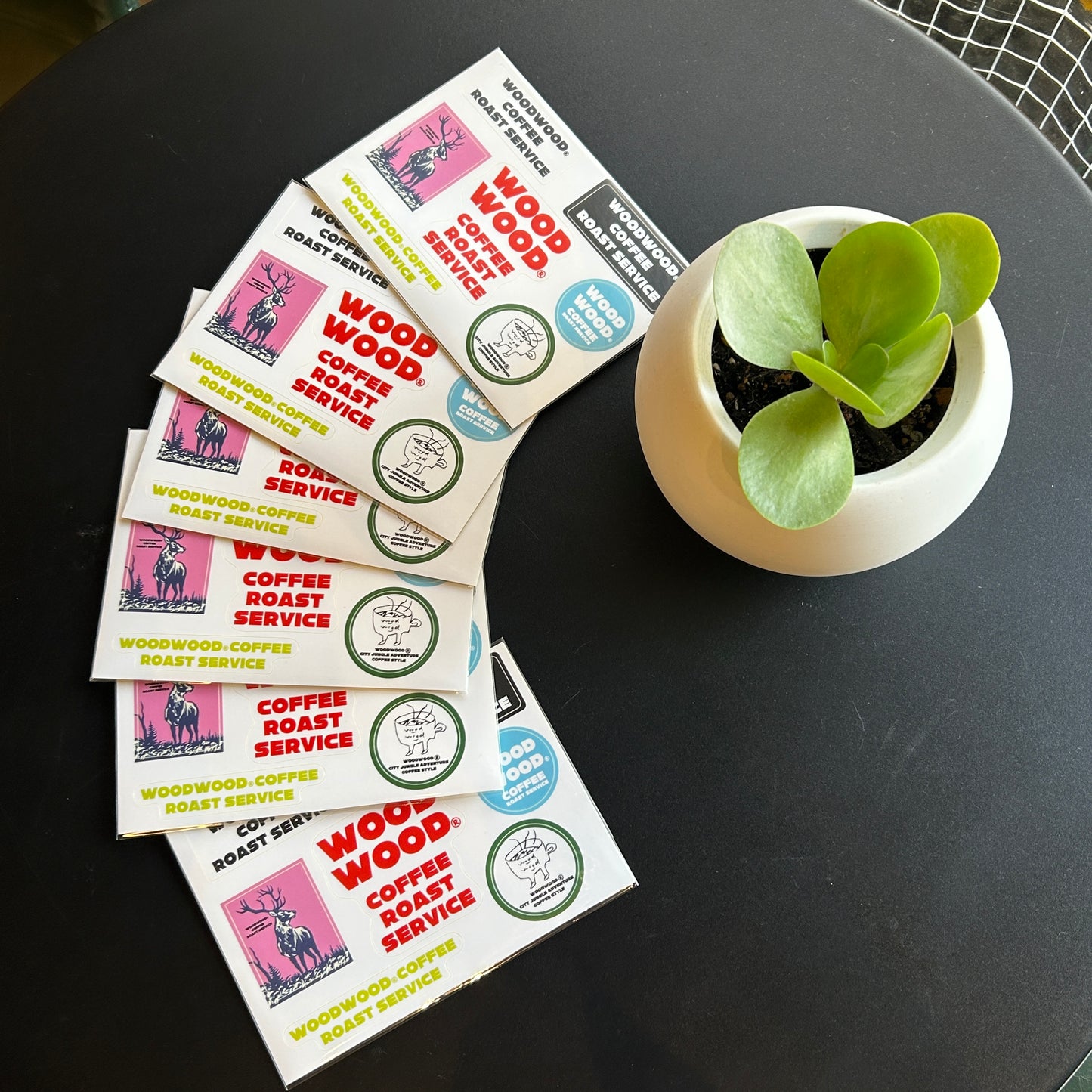 WOODWOOD オリジナルステッカーシート(A6サイズ・全7種)