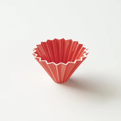 ORIGAMI ドリッパー S Red 赤|1~2杯用・磁器/ 日本製