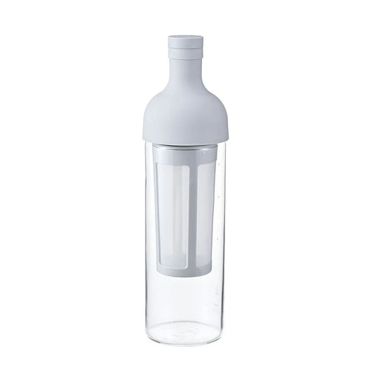 HARIO ハリオ フィルターインコーヒーボトル 色 ペールグレー｜水出しコーヒー専用｜650ml｜耐熱ガラス・シリコンキャップ