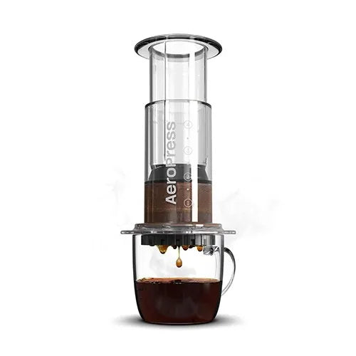 エアロプレス クリア AeroPress Coffee Maker Clear｜クリアなボディで楽しむ次世代コーヒープレス