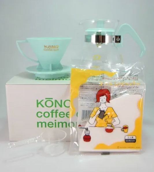 KONO式 コーノ 名門2人用ドリッパーセット限定カラー ミントブルー