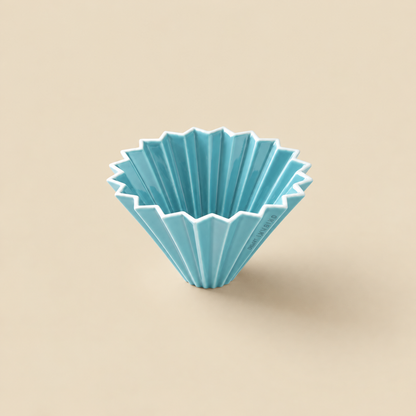 ORIGAMI ドリッパー S Turquoise ターコイズ｜1～2杯用・磁器/ 日本製
