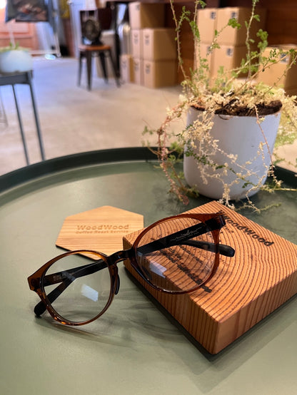 WOODWOOD COFFEE × micedraw｜5周年記念オリジナルサングラス｜純国産モデルmade in Sabae 鯖江