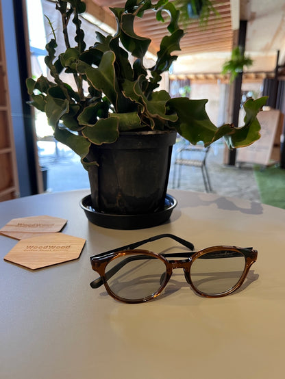 WOODWOOD COFFEE × micedraw｜5周年記念オリジナルサングラス｜純国産モデルmade in Sabae 鯖江