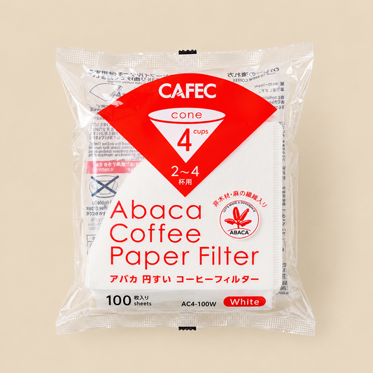 Abaca 円すい型ペーパーフィルター 4カップ用（100枚入）