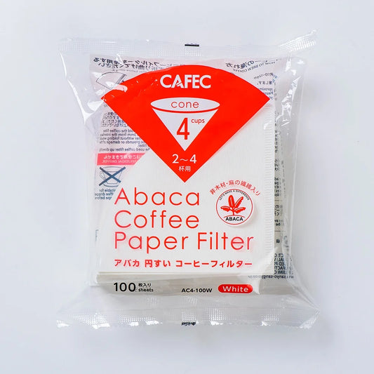 Abaca 円すい型ペーパーフィルター 4カップ用(100枚入)