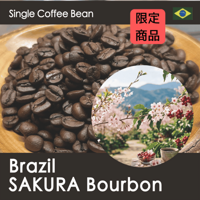 ブラジル・さくらブルボン【中煎り・完熟ブルボン種のフレッシュでさわやかな甘み】150g/500g
