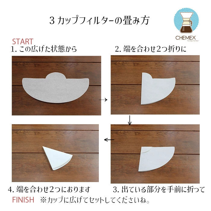 【ケメックス CHEMEX】 専用フィルター 3カップ用