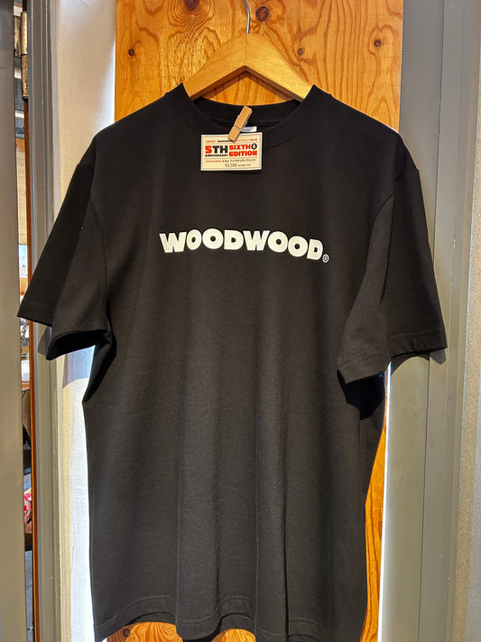 WOODWOOD 5th Anniversary T-Shirt “6th Edition”｜United Athle 5.6oz｜Black｜Lサイズ