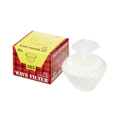 Kalita カリタ ウェーブフィルター 185｜KWF-185（50枚入）｜2〜4杯用 ペーパーフィルター ドリップコーヒー用
