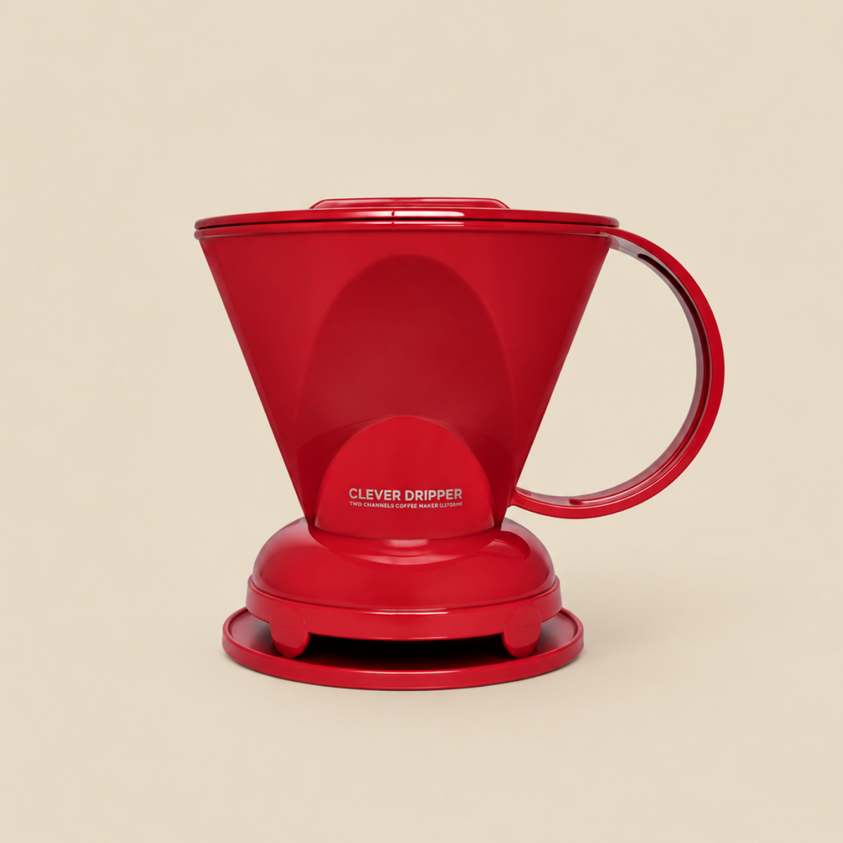 CLEVER クレバー コーヒードリッパー Sサイズ  赤レッド 1～2杯用(300ml)