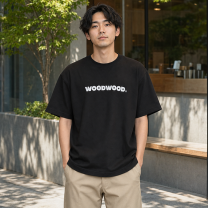 WOODWOOD 5th Anniversary T-Shirt “6th Edition”｜United Athle 5.6oz｜Black｜Lサイズ
