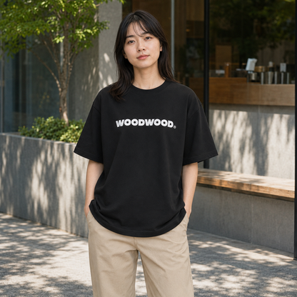 WOODWOOD 5th Anniversary T-Shirt “6th Edition”｜United Athle 5.6oz｜Black｜Lサイズ